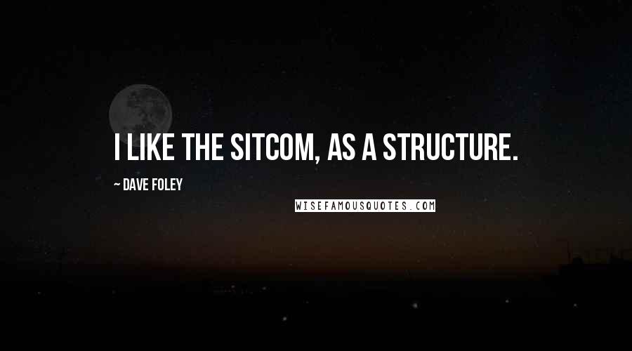 Dave Foley Quotes: I like the sitcom, as a structure.