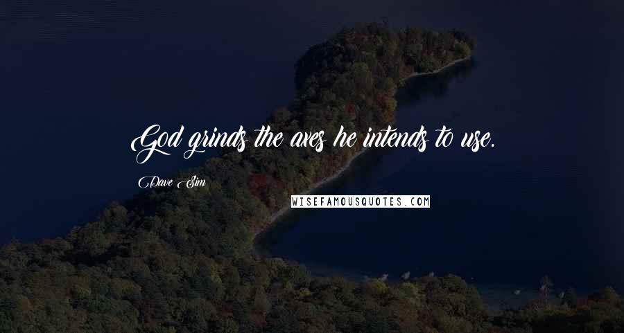Dave Sim Quotes: God grinds the axes he intends to use.