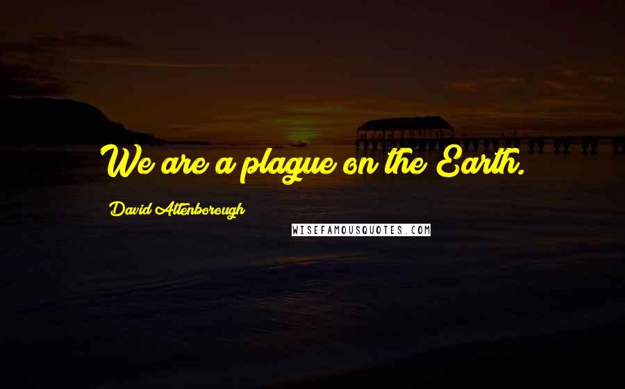 David Attenborough Quotes: We are a plague on the Earth.