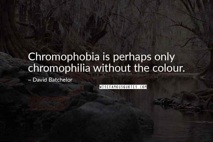 David Batchelor Quotes: Chromophobia is perhaps only chromophilia without the colour.