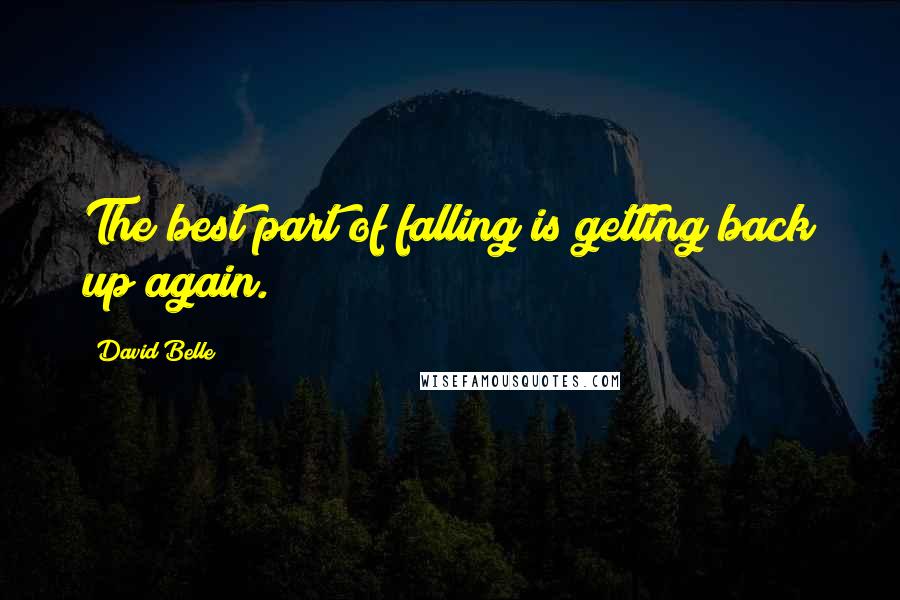 David Belle Quotes: The best part of falling is getting back up again.