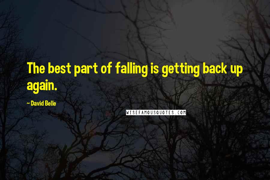 David Belle Quotes: The best part of falling is getting back up again.