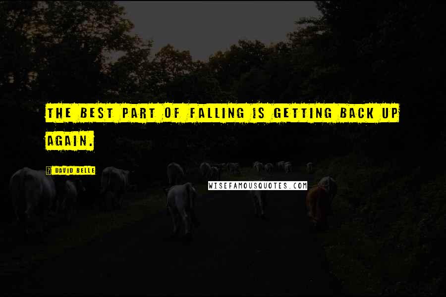 David Belle Quotes: The best part of falling is getting back up again.