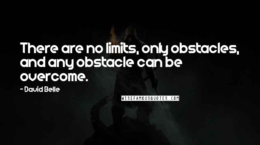 David Belle Quotes: There are no limits, only obstacles, and any obstacle can be overcome.