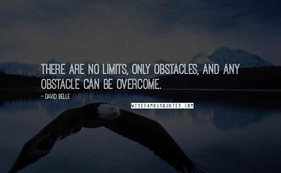 David Belle Quotes: There are no limits, only obstacles, and any obstacle can be overcome.