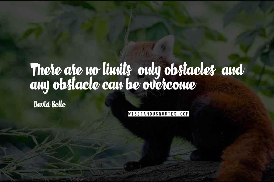 David Belle Quotes: There are no limits, only obstacles, and any obstacle can be overcome.