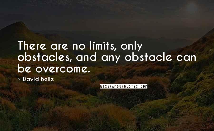 David Belle Quotes: There are no limits, only obstacles, and any obstacle can be overcome.