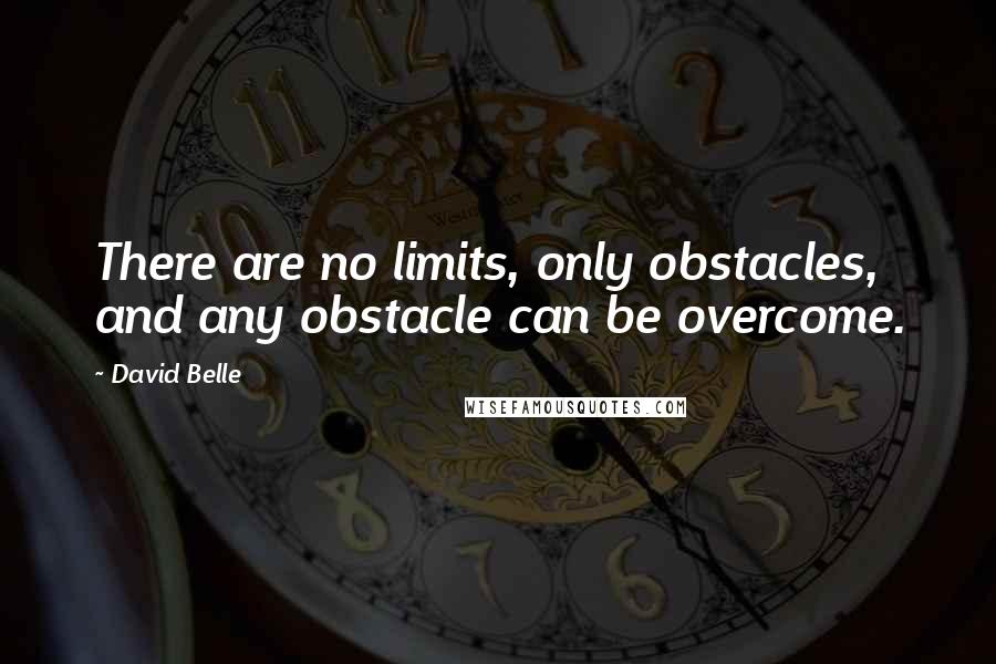 David Belle Quotes: There are no limits, only obstacles, and any obstacle can be overcome.