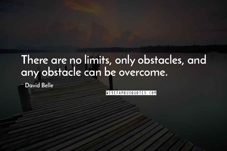 David Belle Quotes: There are no limits, only obstacles, and any obstacle can be overcome.