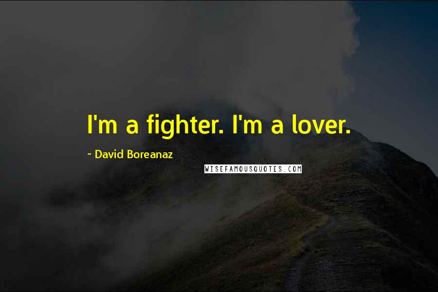 David Boreanaz Quotes: I'm a fighter. I'm a lover.