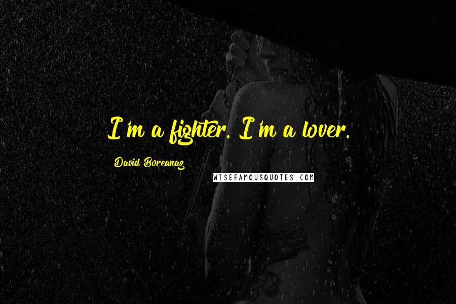 David Boreanaz Quotes: I'm a fighter. I'm a lover.