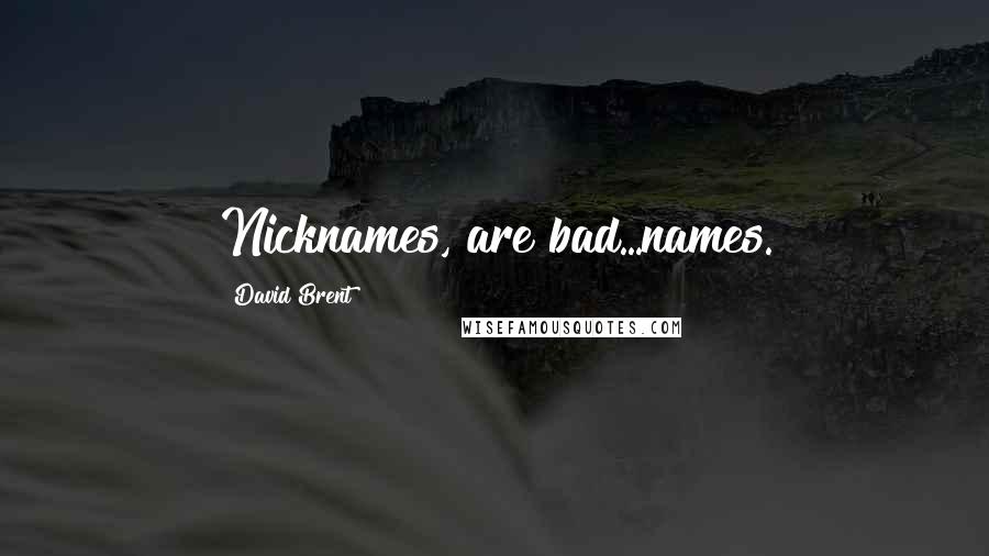 David Brent Quotes: Nicknames, are bad...names.