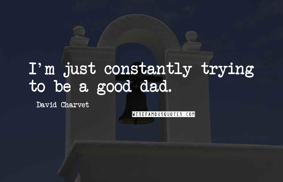 David Charvet Quotes: I'm just constantly trying to be a good dad.