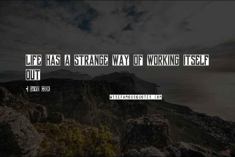 David Cook Quotes: Life has a strange way of working itself out