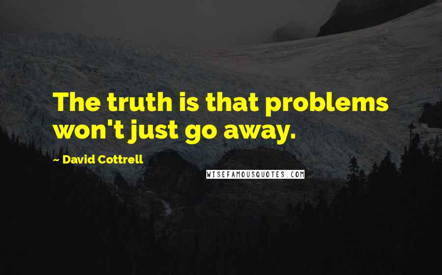 David Cottrell Quotes: The truth is that problems won't just go away.