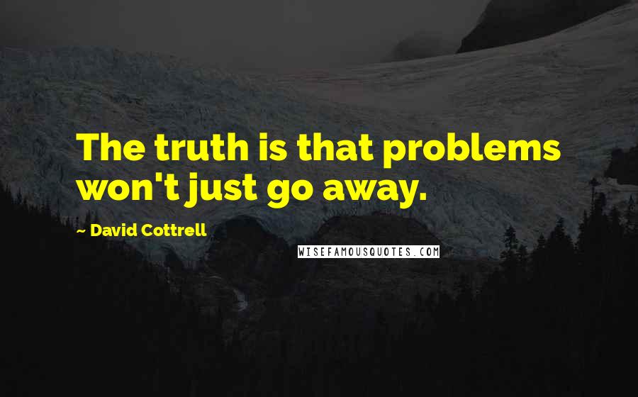 David Cottrell Quotes: The truth is that problems won't just go away.