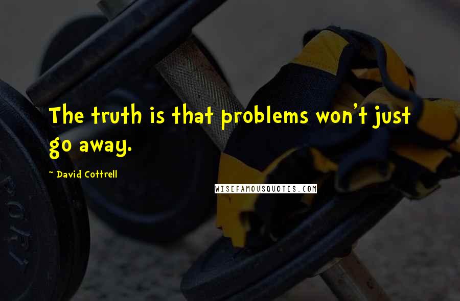 David Cottrell Quotes: The truth is that problems won't just go away.