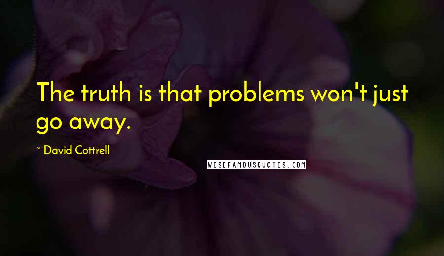 David Cottrell Quotes: The truth is that problems won't just go away.