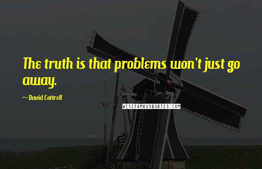 David Cottrell Quotes: The truth is that problems won't just go away.