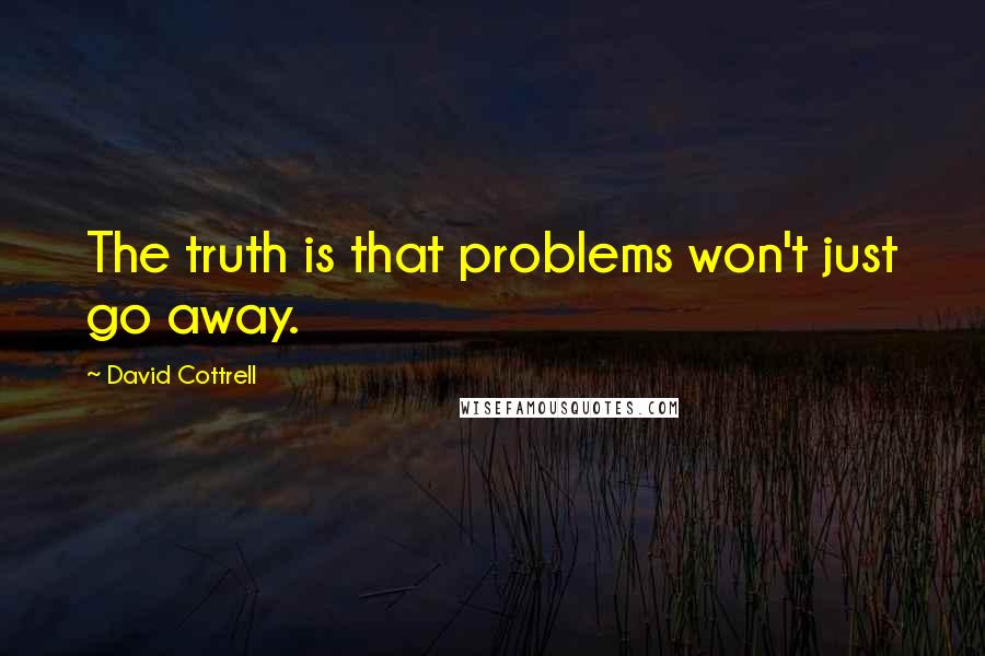 David Cottrell Quotes: The truth is that problems won't just go away.