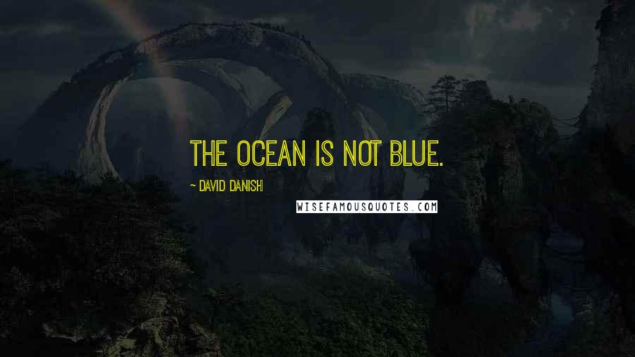 David Danish Quotes: the ocean is not blue.
