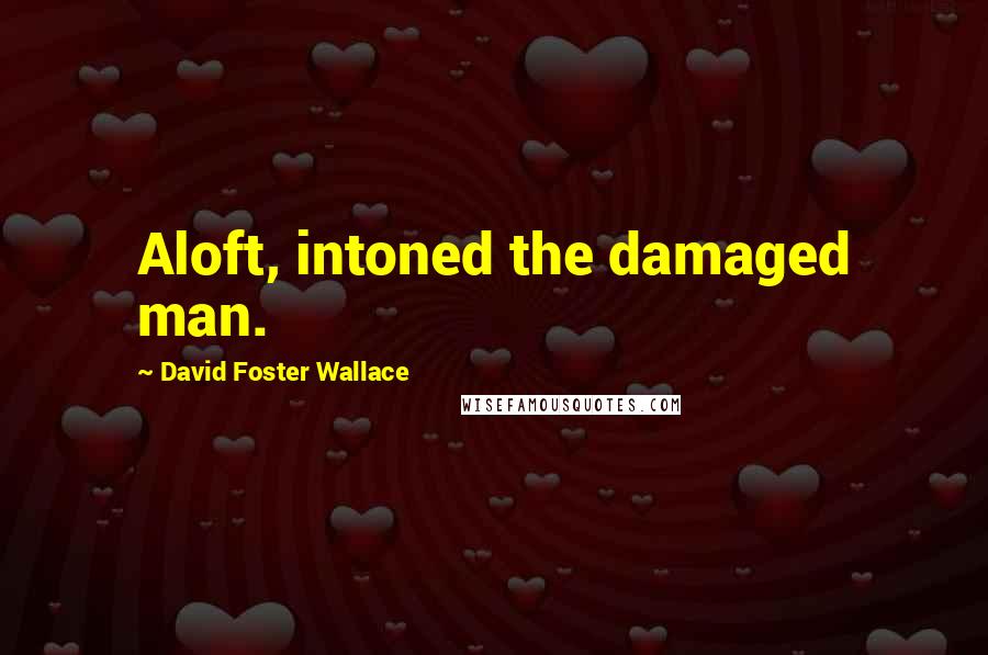 David Foster Wallace Quotes: Aloft, intoned the damaged man.