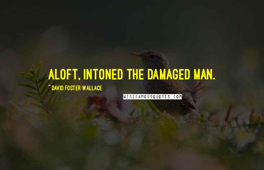 David Foster Wallace Quotes: Aloft, intoned the damaged man.