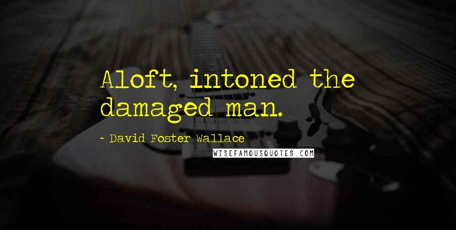 David Foster Wallace Quotes: Aloft, intoned the damaged man.