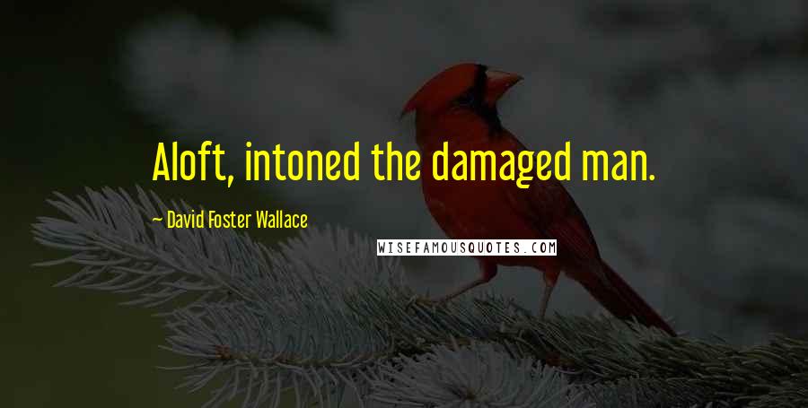 David Foster Wallace Quotes: Aloft, intoned the damaged man.