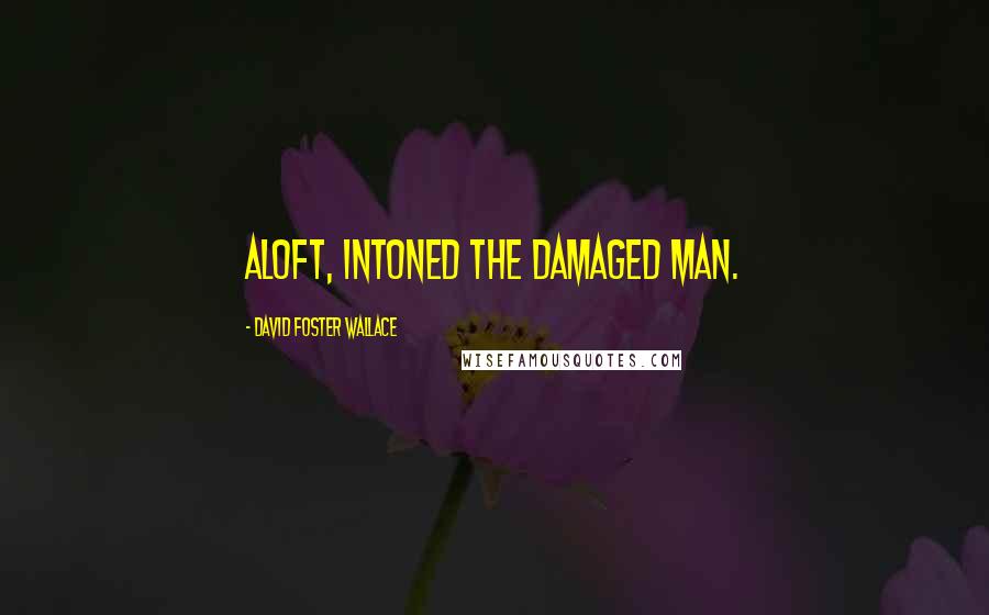 David Foster Wallace Quotes: Aloft, intoned the damaged man.