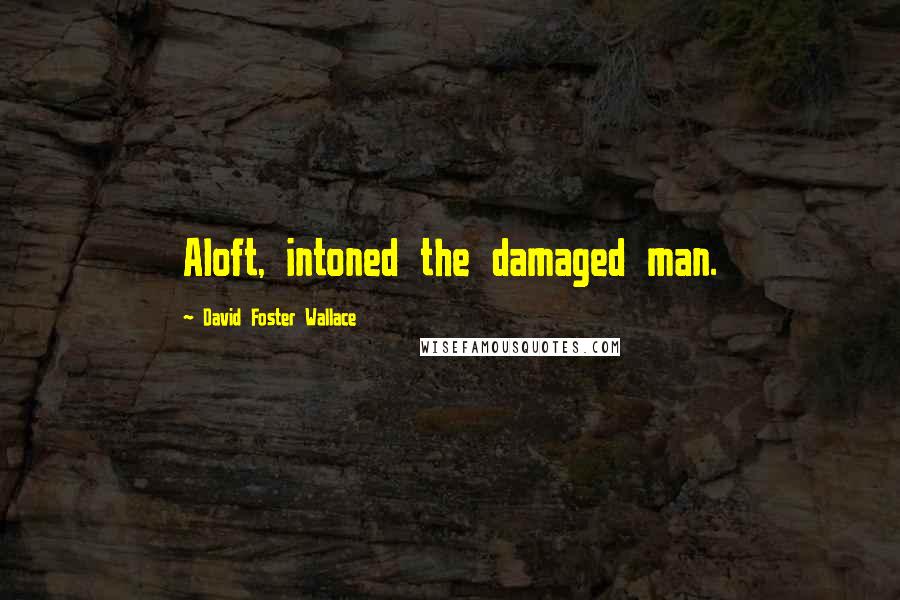 David Foster Wallace Quotes: Aloft, intoned the damaged man.