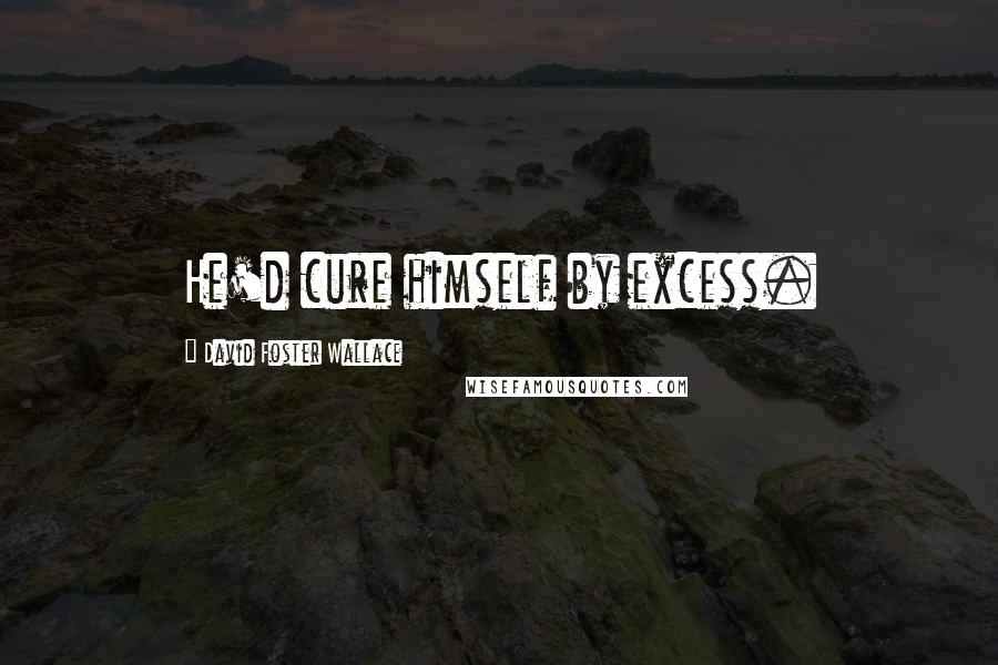 David Foster Wallace Quotes: He'd cure himself by excess.