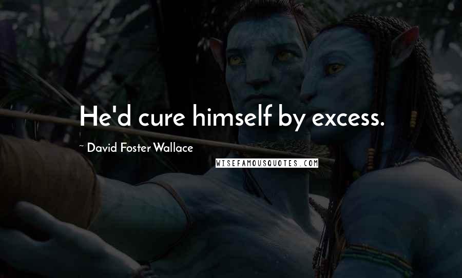 David Foster Wallace Quotes: He'd cure himself by excess.