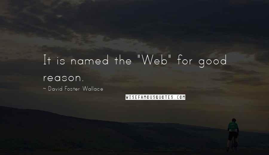 David Foster Wallace Quotes: It is named the "Web" for good reason.