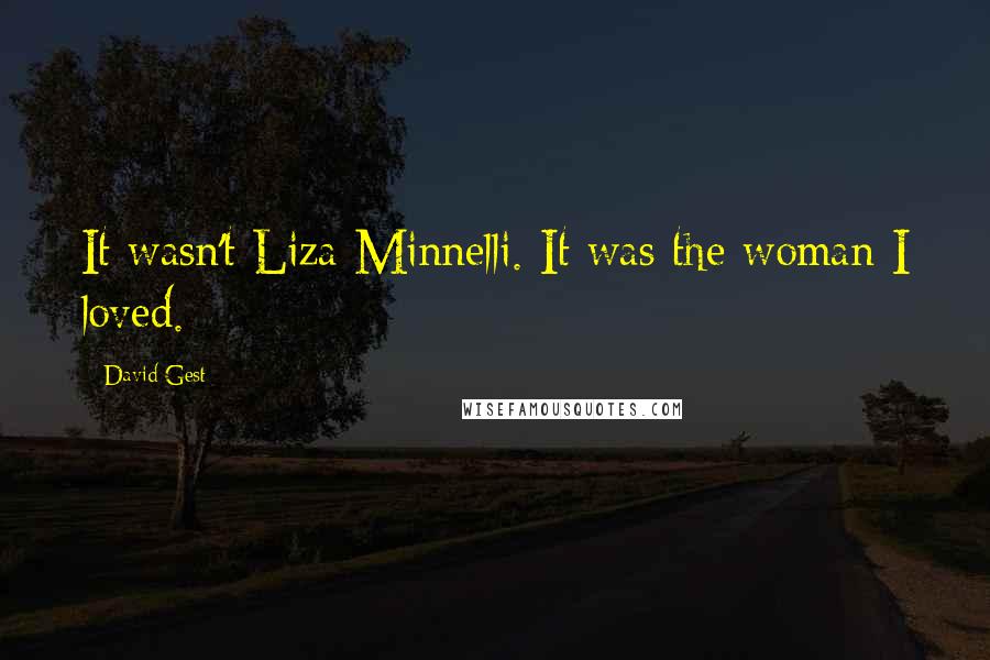 David Gest Quotes: It wasn't Liza Minnelli. It was the woman I loved.