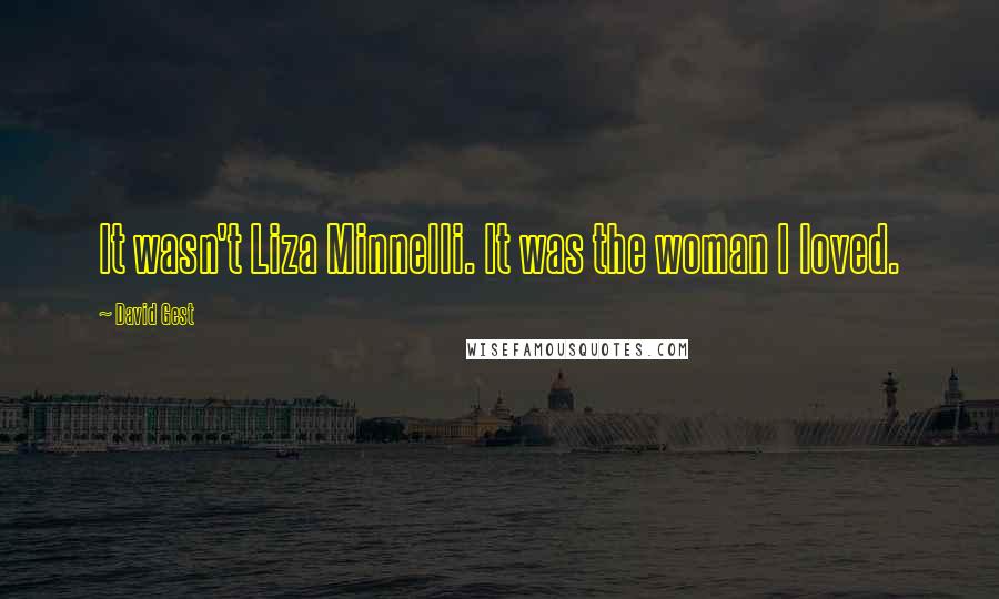 David Gest Quotes: It wasn't Liza Minnelli. It was the woman I loved.