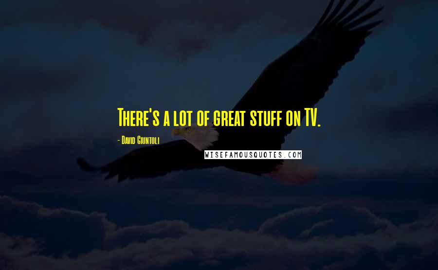 David Giuntoli Quotes: There's a lot of great stuff on TV.