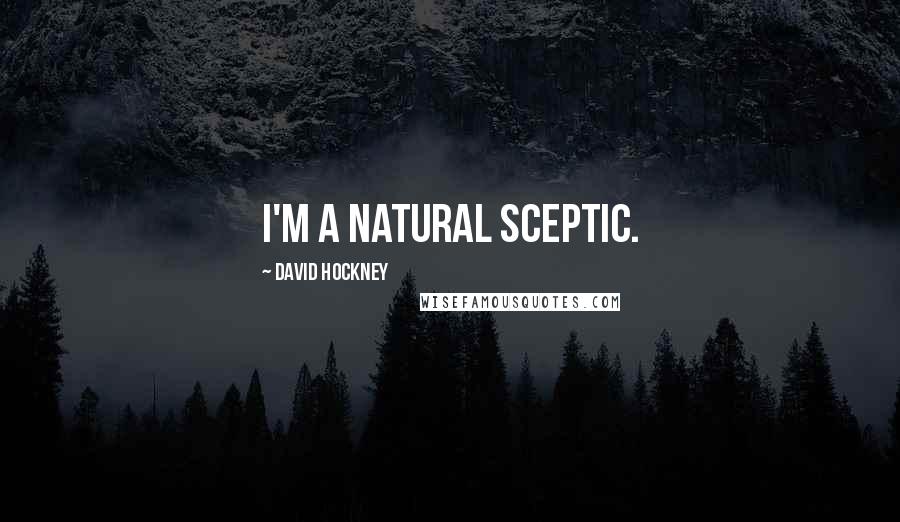 David Hockney Quotes: I'm a natural sceptic.