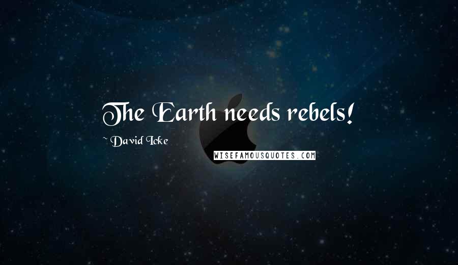 David Icke Quotes: The Earth needs rebels!