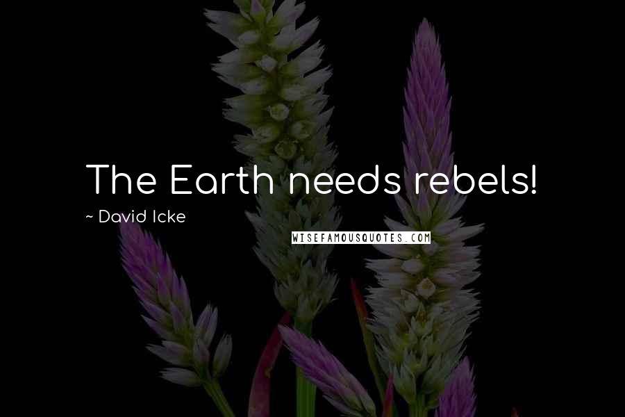 David Icke Quotes: The Earth needs rebels!