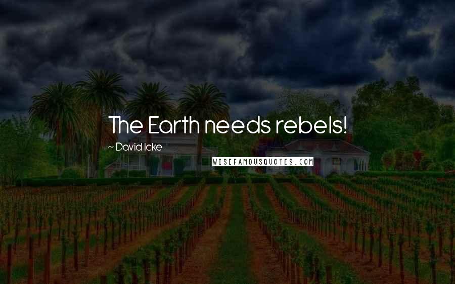 David Icke Quotes: The Earth needs rebels!