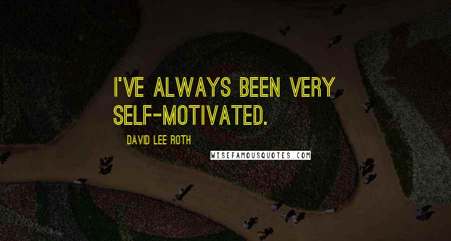 David Lee Roth Quotes: I've always been very self-motivated.