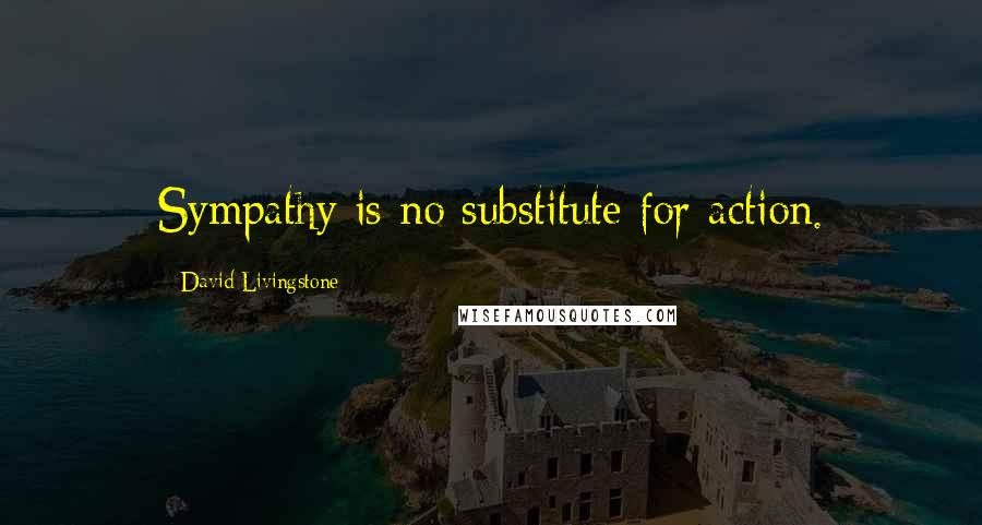 David Livingstone Quotes: Sympathy is no substitute for action.