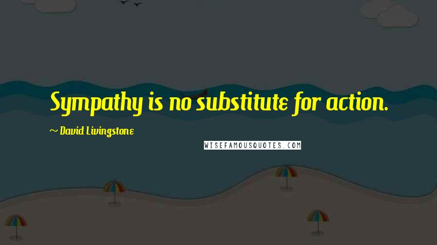 David Livingstone Quotes: Sympathy is no substitute for action.