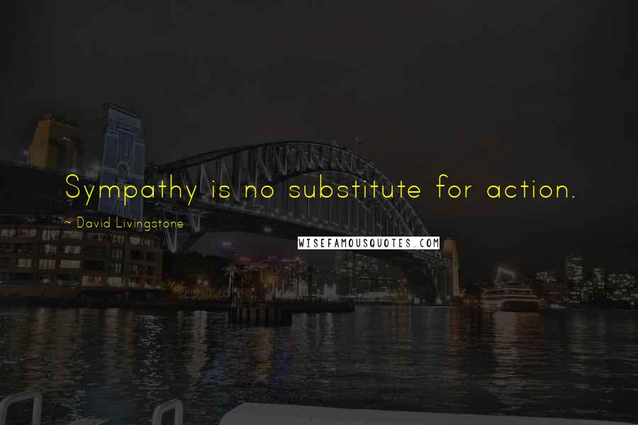 David Livingstone Quotes: Sympathy is no substitute for action.