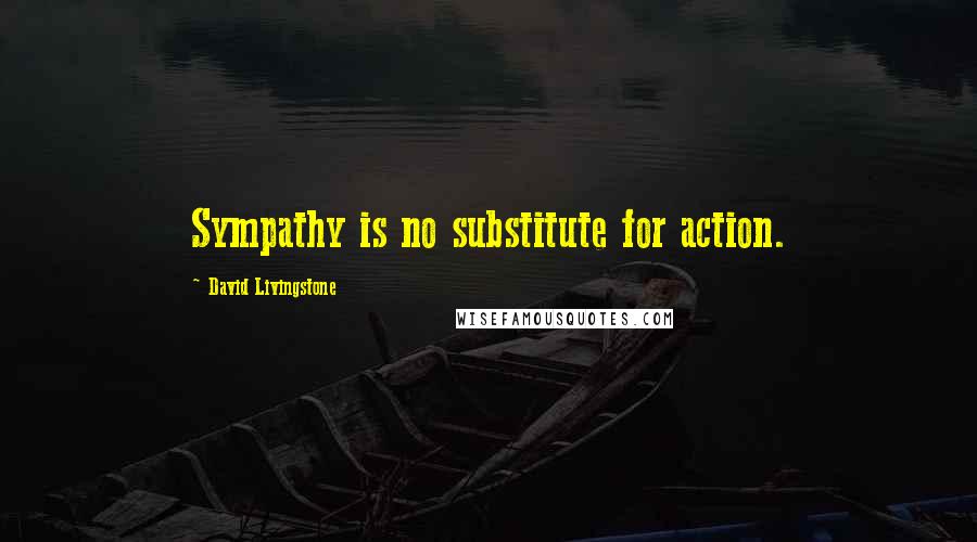 David Livingstone Quotes: Sympathy is no substitute for action.