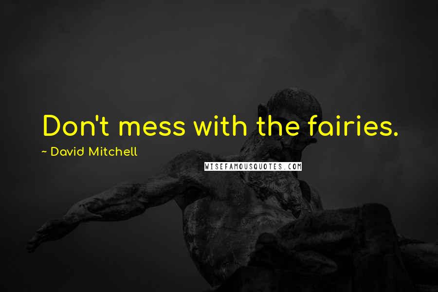 David Mitchell Quotes: Don't mess with the fairies.