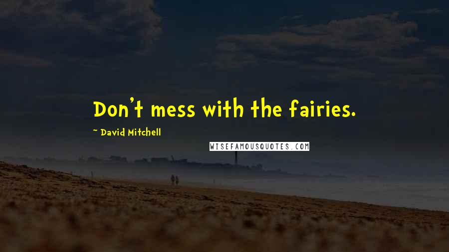 David Mitchell Quotes: Don't mess with the fairies.