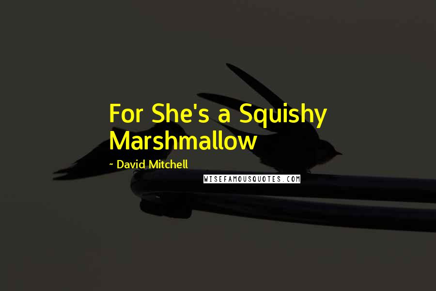 David Mitchell Quotes: For She's a Squishy Marshmallow