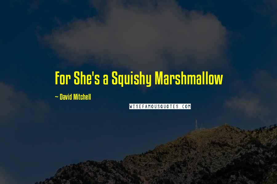 David Mitchell Quotes: For She's a Squishy Marshmallow